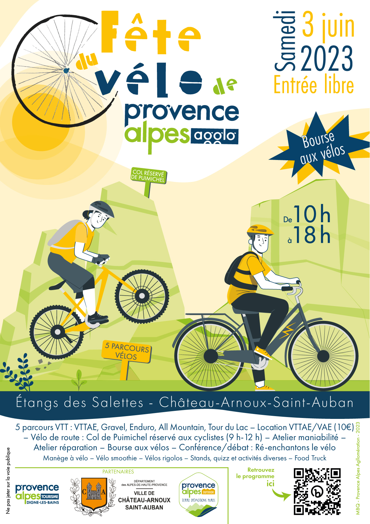 Fête du vélo de Provence Alpes Agglomération de 10h à 18h samedi 3